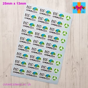 eco committee reminder stickers