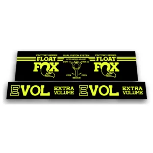 fox float dps factory 2017 2018 rear shock sticker fluorescent yellow