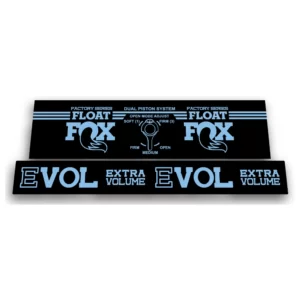 fox float dps factory 2017 2018 rear shock sticker light blue