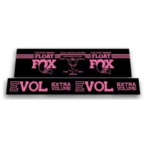fox float dps factory 2017 2018 rear shock sticker pink