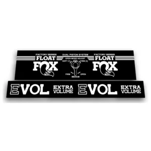 fox float dps factory 2017 2018 rear shock sticker white