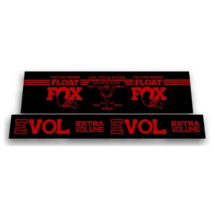fox float dps factory rear shock sticker red