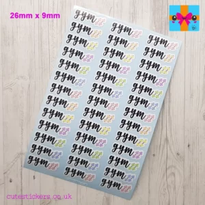gym planner stickers