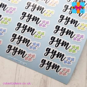 gym reminder stickers