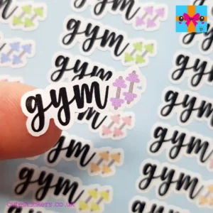 gym session planner stickers