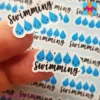 swimming planner stickers