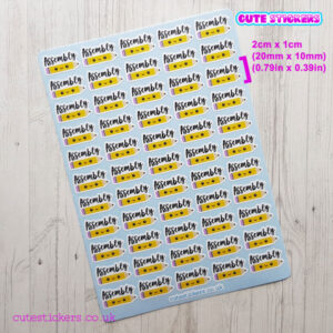 teacher assembly stickers