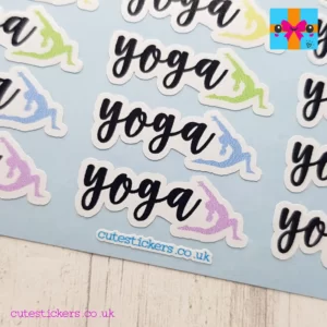 yoga class planner stickers