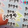 yoga class reminder stickers