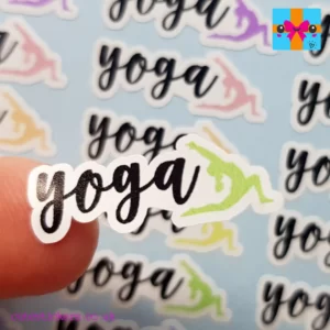 yoga class reminder stickers