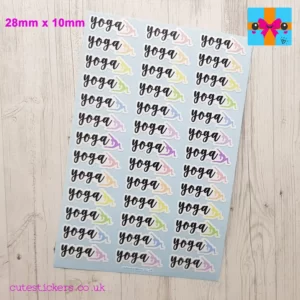 yoga planner stickers