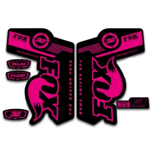 Fox 32 Talas Fork Stickers 2011 2014 fluorescent pink