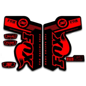 Fox 32 Talas Fork Stickers 2011 2014 fluorescent red