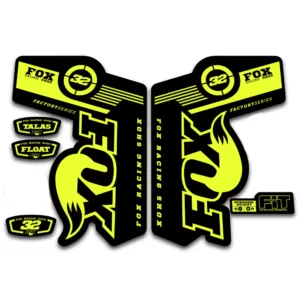 Fox 32 Talas Fork Stickers 2011 2014 fluorescent yellow