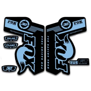 Fox 32 Talas Fork Stickers 2011 2014 light blue