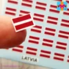 Latvian Flag stickers