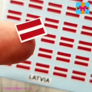 Latvian Flag stickers