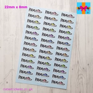 Run reminder planner stickers