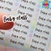 baby class diary stickers