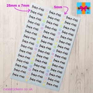 baby class planner stickers