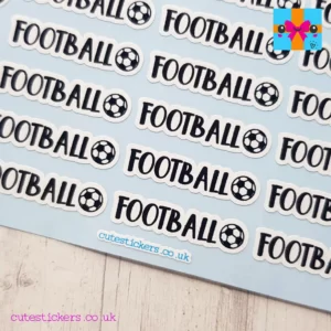 football reminder planner stickers