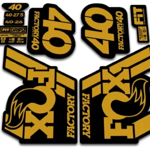 fox 40 2018 grip 2 fork stickers gold