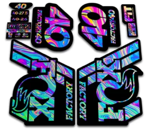 fox 40 2018 grip 2 fork stickers oilslick