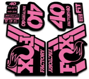 fox 40 2018 grip 2 fork stickers pink