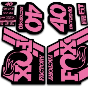 fox 40 2018 grip 2 fork stickers pink