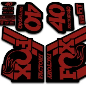 fox 40 2018 grip 2 fork stickers red