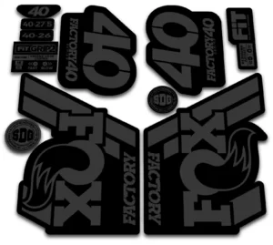 fox 40 2018 grip 2 fork stickers stealth