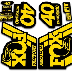 fox 40 2018 grip 2 fork stickers yellow