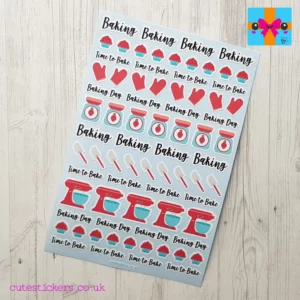 baking planner stickers