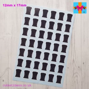 black wheelie bin planner stickers