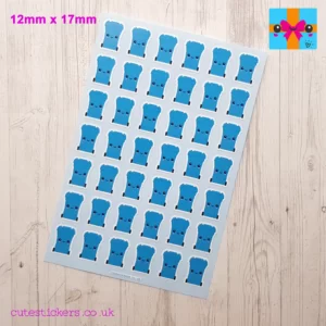 blue wheelie bins planner stickers