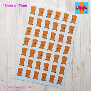 brown wheelie bin planner stickers