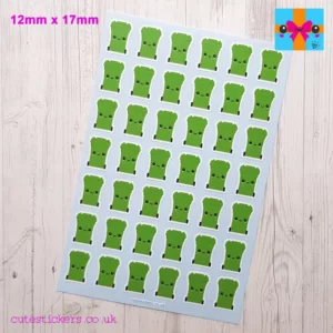 green wheelie bins planner stickers