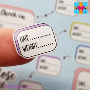 weight loss planner tracker stickers