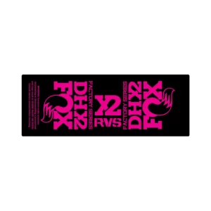 FOX FLOAT DHX2 2017 2020 rear shock sticker fluorescent pink