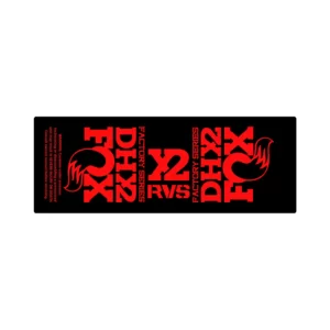 FOX FLOAT DHX2 2017 2020 rear shock sticker fluorescent red