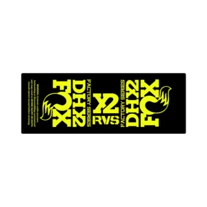FOX FLOAT DHX2 2017 2020 rear shock sticker fluorescent yellow