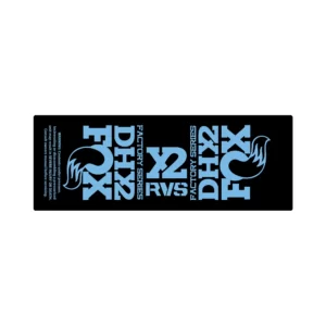 FOX FLOAT DHX2 2017 2020 rear shock sticker light blue