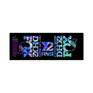 FOX FLOAT DHX2 2017 2020 rear shock sticker oilslick
