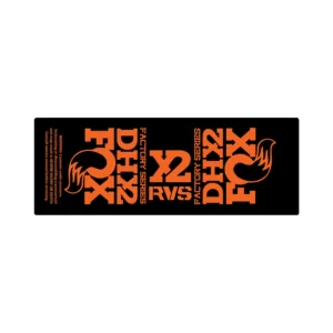 FOX FLOAT DHX2 2017 2020 rear shock sticker orange