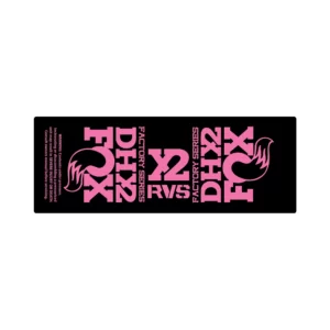 FOX FLOAT DHX2 2017 2020 rear shock sticker pink