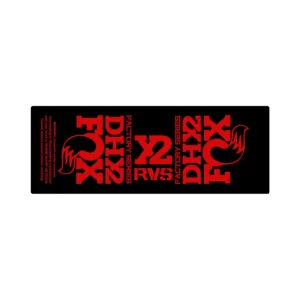 FOX FLOAT DHX2 2017 2020 rear shock sticker red