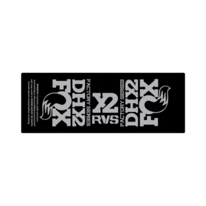 FOX FLOAT DHX2 2017 2020 rear shock sticker silver
