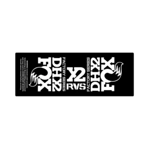 FOX FLOAT DHX2 2017 2020 rear shock sticker white