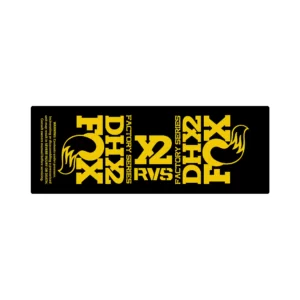 FOX FLOAT DHX2 2017 2020 rear shock sticker yellow