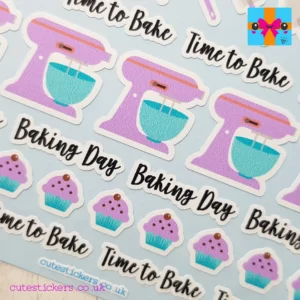 purple baking planner stickers